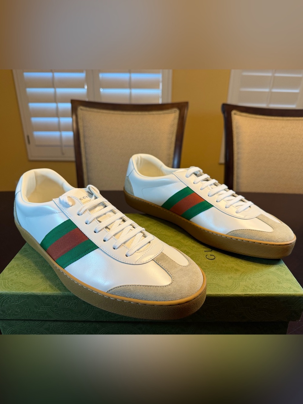 New Authentic Gucci Web Logo Colors Sneakers Shoes Size UK 12 / US 12.5